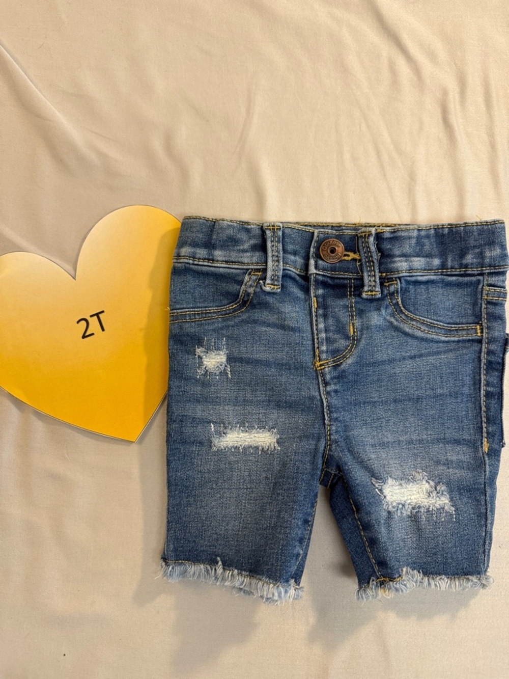 OshKosh B'gosh Blue Denim Distressed Shorts